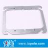 China TOPELE 4&quot; FLAT BLANK SQUARE COVER FOR TWO GANG OUTLET BOXES , GALVANIZED STEEL wholesale