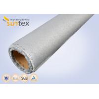 China 0.77mm PU Coated Fire Curtains Fabric Expansion Joint Cloth / Fiberglass Fabric Roll on sale