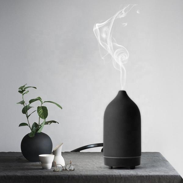 Homefish Ceramic Ultrasonic Aroma Diffuser With Led Light Essential Oil Perfume Diffuse Geurverspreider Diffuseur de per