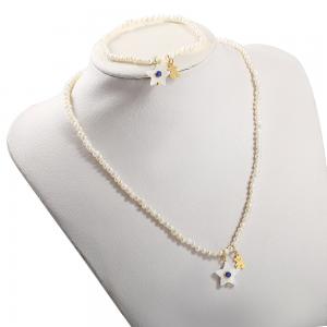 Star Pearl Jewellery Set Lady Fashion Blue Purple Wedding Gift