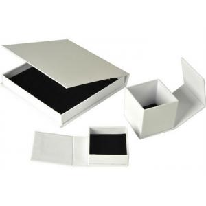 China Luxury Ring Paper Jewelry Box Hot Stamp Printing Environmentally Friendly supplier