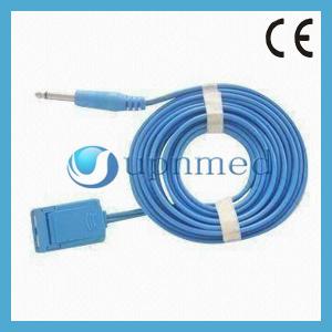 China Cable for ESU plate,ESU Patient cable,6.3 plug,3m supplier