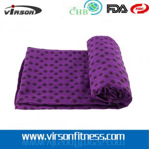 China Contrast color yoga towel,non-slip Yoga Towel,microfiber yoga towel supplier