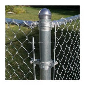 China Easy to Install Galvanized Tennis Court Fence with Diamond Shape Chain Link Design supplier