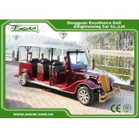 China Excar Red 48V Electric Classic Cars Elegant Mini Electric Sightseeing Car on sale