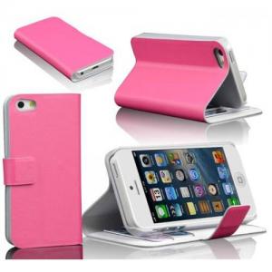 China Leather Cell Phone Case for iPhone 5 supplier