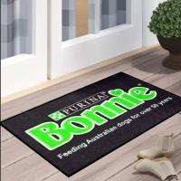 China Nylon Printed Welcome Custom Logo Door Mats Carpet Nitrile Rubber Back on sale