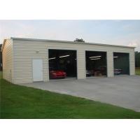 China Durable Prefab Steel Garage Buildings With Sandwich Wall Panel Demountable on sale