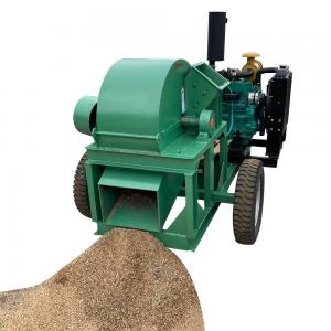 1000 Diesel Engine Wood Crusher Machine Process Wood Logs Into 10mm Chips