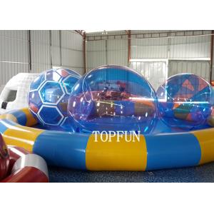 China CE 7.3 m Diameter Plastic Swimming Pool With Water Walking Ball supplier
