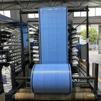 China Laminated Woven Sacks PP Woven Fabric Rolls Tubular Type 68gsm Width 53cm on sale