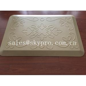 Anti-fatigue non-slip kitchen polyurethane PU mat , assorted colors and textures