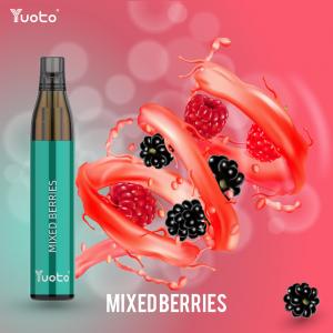 Yuoto Bottlemax Disposable Vape Pens Bulk 600 Puffs Mixed Berries Low Nicotine 2% TPD
