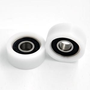Flat Shaped Plastic Wheel Bearings POM Coated With Grease Lubrication