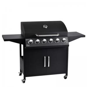 Back to School Occasion 6 Burners Portable BBQ Gas Grill with Electronic Pulse Ignition