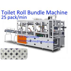 China 12 Roll / Pack 380V Horizontal Toilet Paper Roll Packing Machine supplier
