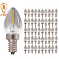 China C7 LED夜電球0.5W E12 E14 LEDの燭台の装飾的なフィラメントは電球を導いた on sale