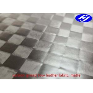 Matte Polyurethane Leather Fabric TPU Coated Spread Tow Carbon Fiber For Car Decoration