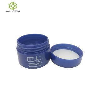 PE Material Cosmetic Cream Jar Blue Cap , Cream Jar Packaging 5 ML Capacity