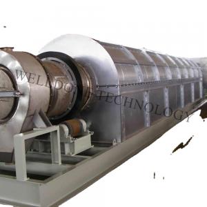 China Fertilizers SUS304 Material Rotary Kiln Dryer With Various Dust Treatment supplier
