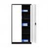 China Swing 2 Door Metal File Cabinets 4 Adjustable Shelves wholesale