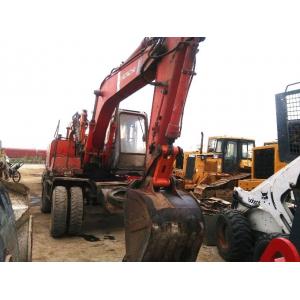 China EX100WD HITACHI used wheel excavator for sale excavators digger supplier