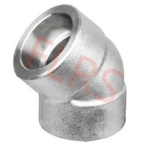 China Socket Weld 45 Degree Elbow Forged Pipeline Fitting Stainless Steel A182 F304 F316 supplier