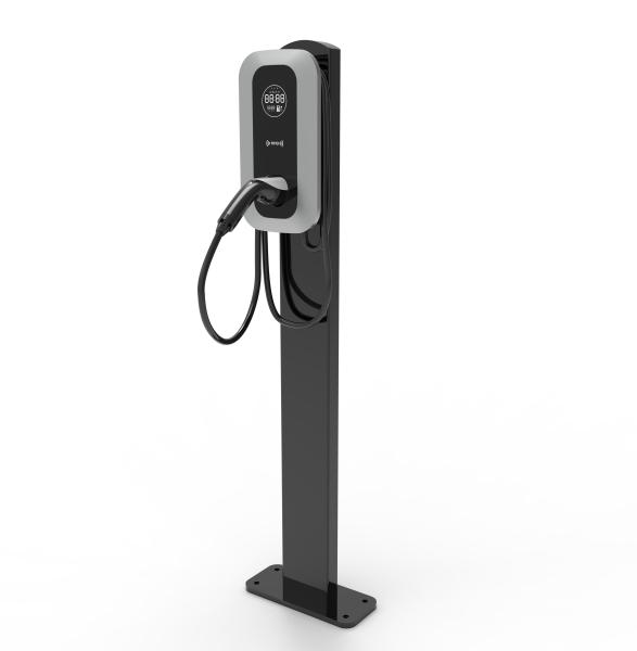 AMP07-C Wall Mount 7kW AC EV Charging Station featuring 32A Current and CE Certification