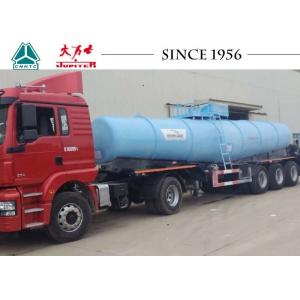 40 Tons Sulfuric Acid Tanker Truck , Chemical Road Tankers With Airbag Suspension