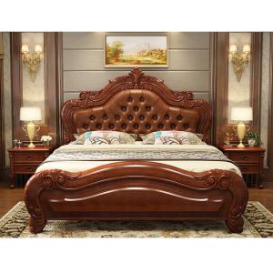 China Modern Upholstered Platform Bed , Contemporary Wooden Home Furniture Beds supplier