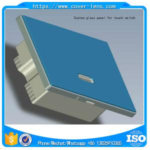 Customized high quality 2mm thickness glass panel for smart switch