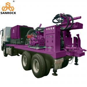 China Hydraulic Rotary Borehole Water Drilling Rig Truck Mounted Water Well Drilling Equipment supplier