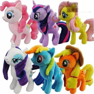 China 8 inch Cute and Lovely Cartoon Plush Toys My Little Pony  Family Collection Plush Toys supplier