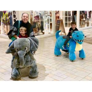 Hansel hot selling walking plush battery electric animal carts for kids