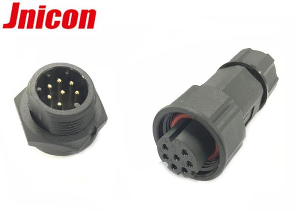 Circular del conector del panel de la prenda impermeable del Pin IP68 7 para la conexión de la señal de datos