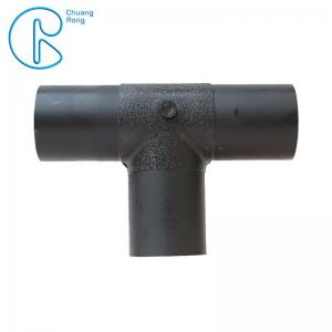Iso4427 Pn16 Plastic Water Line Fittings Hdpe Equal Tee 50 - 630mm