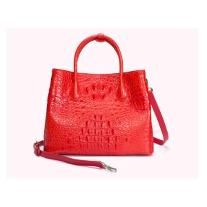 Genuine crocodile leather bag for women stylish high-capacity lady's handbag cross-body bag with one shoulder