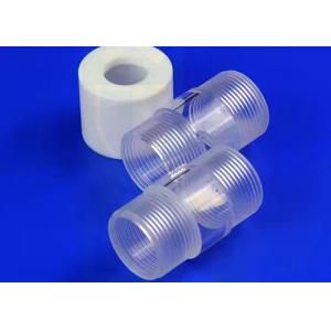 China Fire Polished Heating Clear Quartz Tube With Ptfe Screw Lid Female Thread supplier