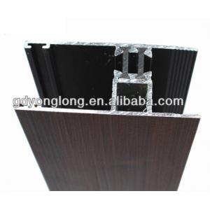 China Wood Grain Visible Aluminum Frame Glass Curtain Wall Glass Roof Framing Aluminum Profile wholesale