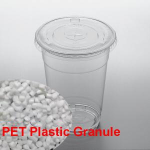 Clear Plastic Cup PET Virgin Granules Customized Color PET Bottle Raw Material