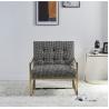 Contemporary Leisure Stainless Steel Swallow Gird upholstery Armchair Sofa chair