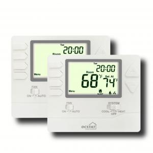China Non Programmable FCU HVAC Thermostat Auto / Manual Control High Accuracy supplier