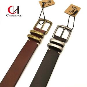 China Retro Style Female Leather Belt , Women Genuine Cowhide Leather Belt supplier