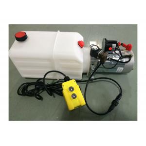 China Dump Trailer Hydraulic Power Pack Plastic or Steel Tank , DC 12V 2000W wholesale