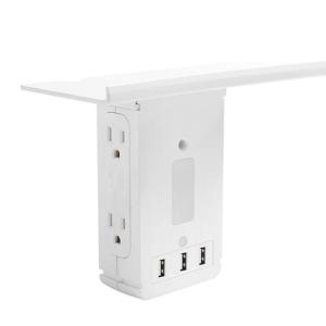 China Enchufe de pared con protector contra sobretensiones ETL cETL aprobado 4 tomas de corriente 3USB luz nocturna supplier