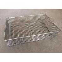 China Surgical 316l Stainless Steel Sterilization Tray Instrument Baskets Cleaning on sale