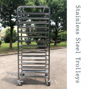 Rk Bakeware China-Stainless Steel Flatpack Rack Trolleys Designed for 16 Inch & 18 Inch Tray