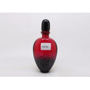 China Red And Black 60ml Refillable Empty Scent Bottles 170mm Height With Silver Crimp Pump supplier