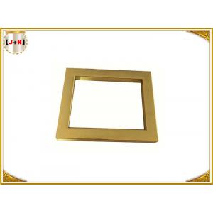 China Zinc Alloy Rectangle Rings For Bags , Metal Belt Loops With Golden Plating OEM / ODM supplier