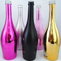 China Decal Surface Handling 750ml Glass Bottle for Champagne and Rum in Custom Color on sale